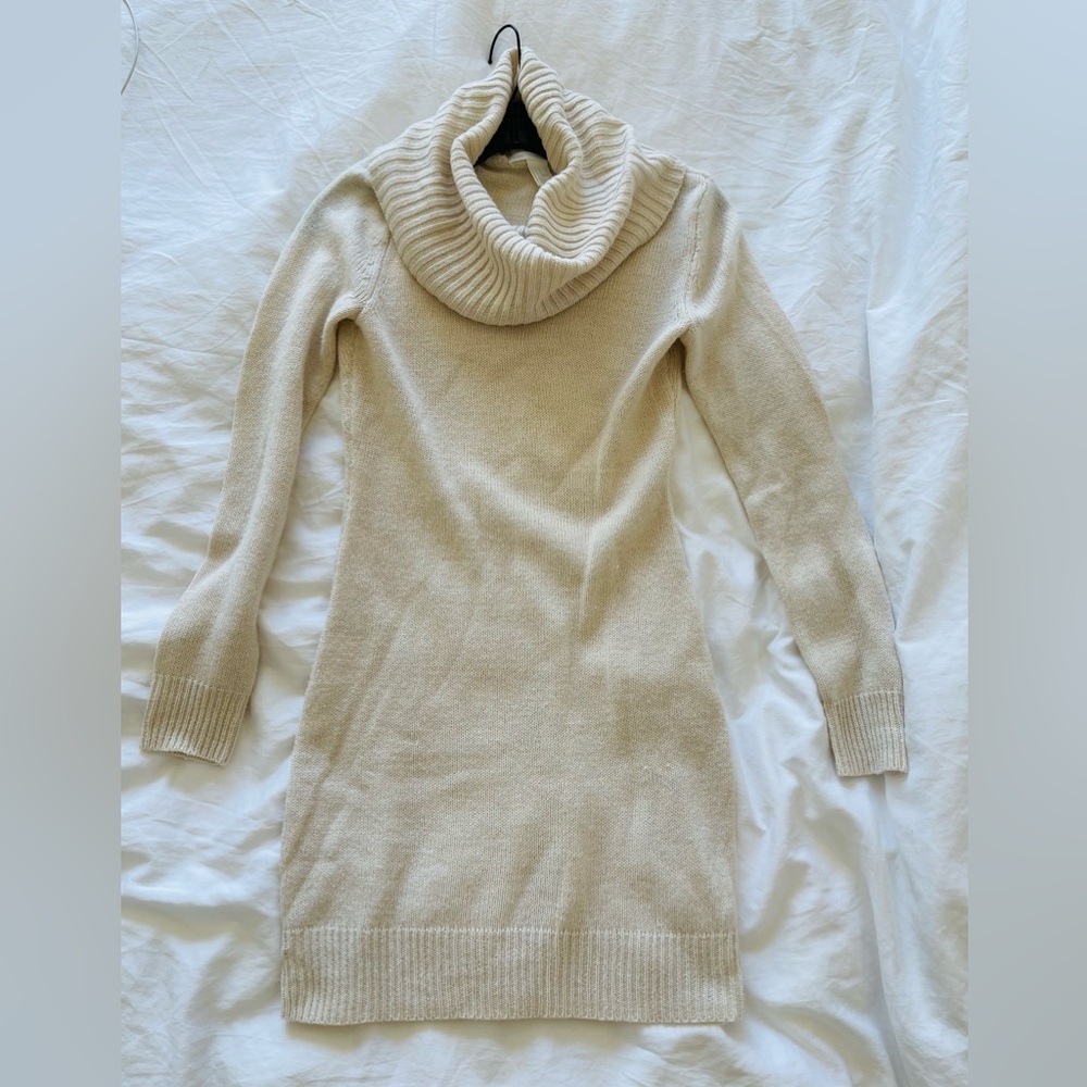 Cream Cowlneck Sweater